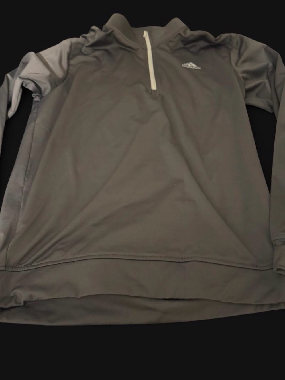 adidas Men’s Gray Half-Zip Training Pullover